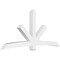 Ekena Millwork Alberta Architectural Grade PVC Gable Bracket, 108"W x 49 1/2"H x 6"D x 6"F, 11/12 Pitch GBP108X50X0606ALB00 - alternate 1